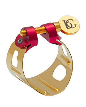BG LDS1 Duo Soprano Saxophone Ligature and Cap - Gold Plated