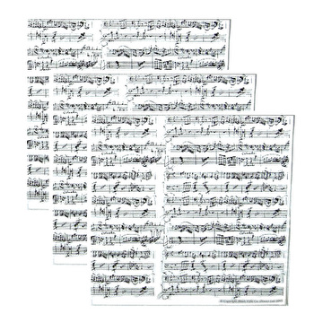 Mozart Manuscript White Gift Wrap Pack