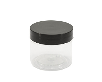 Clear Cylindrical Pot - 50ml with EPE Lined Screw on Lid