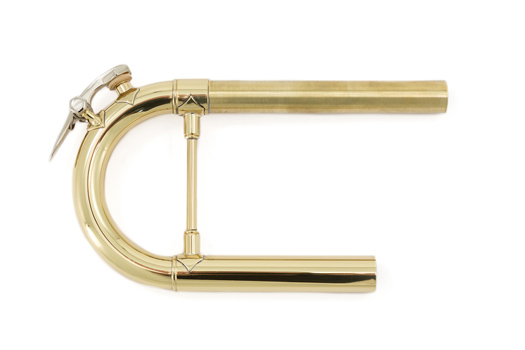 Tuning Slide Assembly - Reverse - Rounded w/ Water Key - Medium Large Bore – Lacquer