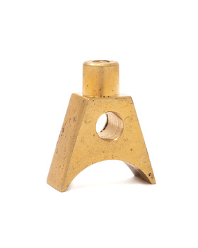 Small Mount (Rod Side) for Belly Guard on Prestige Euphonium - raw brass