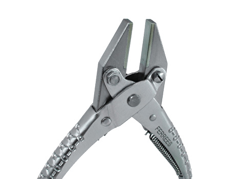 Brass Faced Parallel Pliers with Smooth, Unhardened Jaws