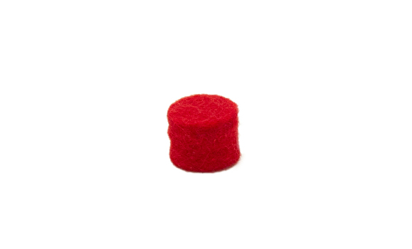 Felt Bumper 9mm diameter x 8mm - Red