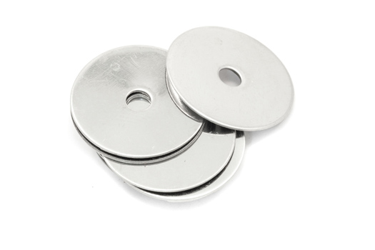 Resonator - Flat Metal for Saxophone Pads - 19.1mm - Pack of 10