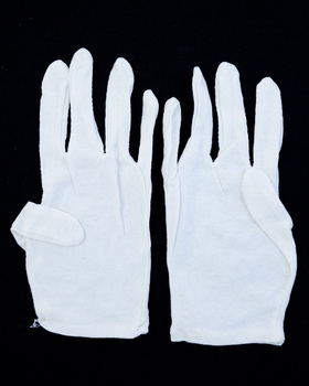 Gloves - White Cotton - Pair