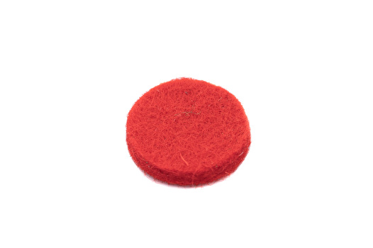 Felt Disc - Red - 12mmx2mm