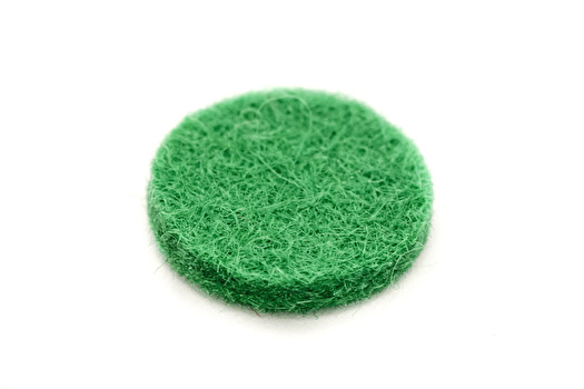 Felt Disc - Green - 15mmx2mm