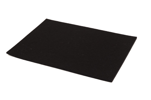 Sheet Felt Black - 3.0mm thick - Approx 220mm x 160mm