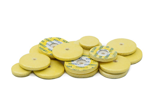 Yamaha Flute Pad Set 16 Piece - Deluxe Yellow Skin