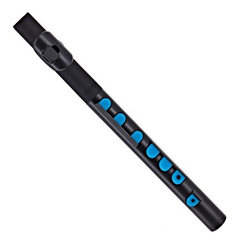 Nuvo TooT in Black with Blue Trim - Latest Model with Silicone Keys