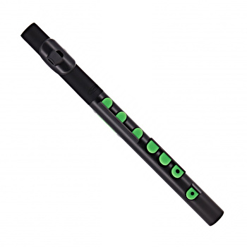 Nuvo TooT in Black with Green Trim - 2018 Model with Silicone Keys