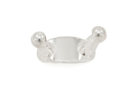 Key Post Plate Assembly for Front F Key Silver Plated - Yamaha Tenor Saxophones