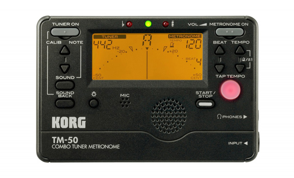 Korg TM70C-BK Chromatic Tuner Metronome Combo